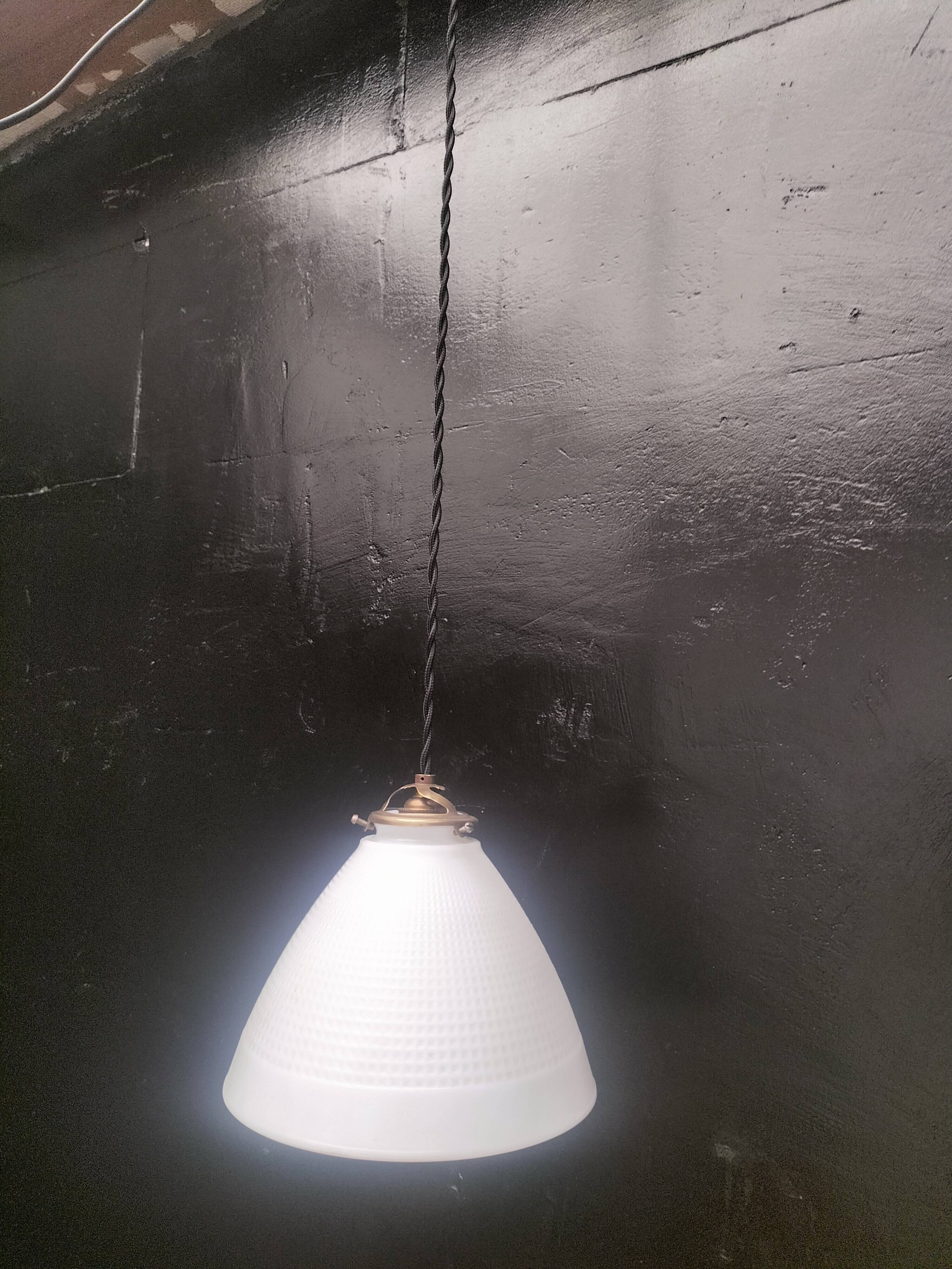 Opaline pendant light