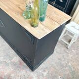 Old counter with black patina