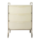 Functional rolling container with chrome frame and transparent drawers, 1980s