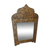 Silver mirror, semi precious stone
