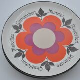 Old service 6 plates 2 cups GIEN model HARMONIS art table collection