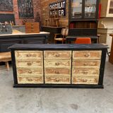 Old loom cabinet with drawers