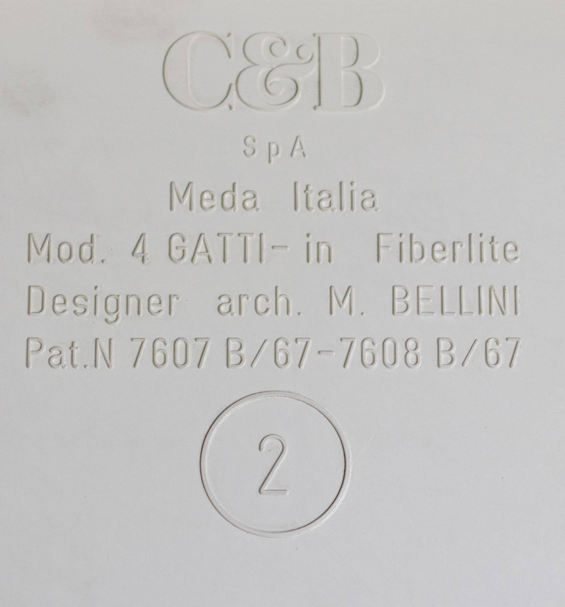 Set of four nesting tables by Mario Bellini, Quattro Gatti, Italy, 1967.