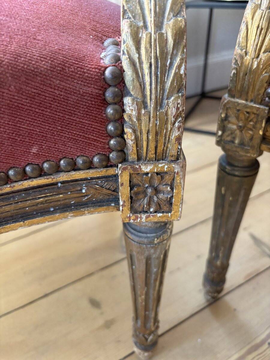 Pair of Louis XVI Medallion Armchairs