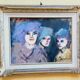 Mino maccari oil-based print 30x40 three female figurines