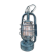 Very old black oil storm lamp