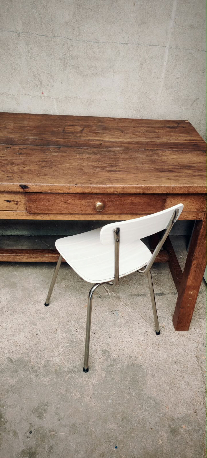 Chaise Formica blanche