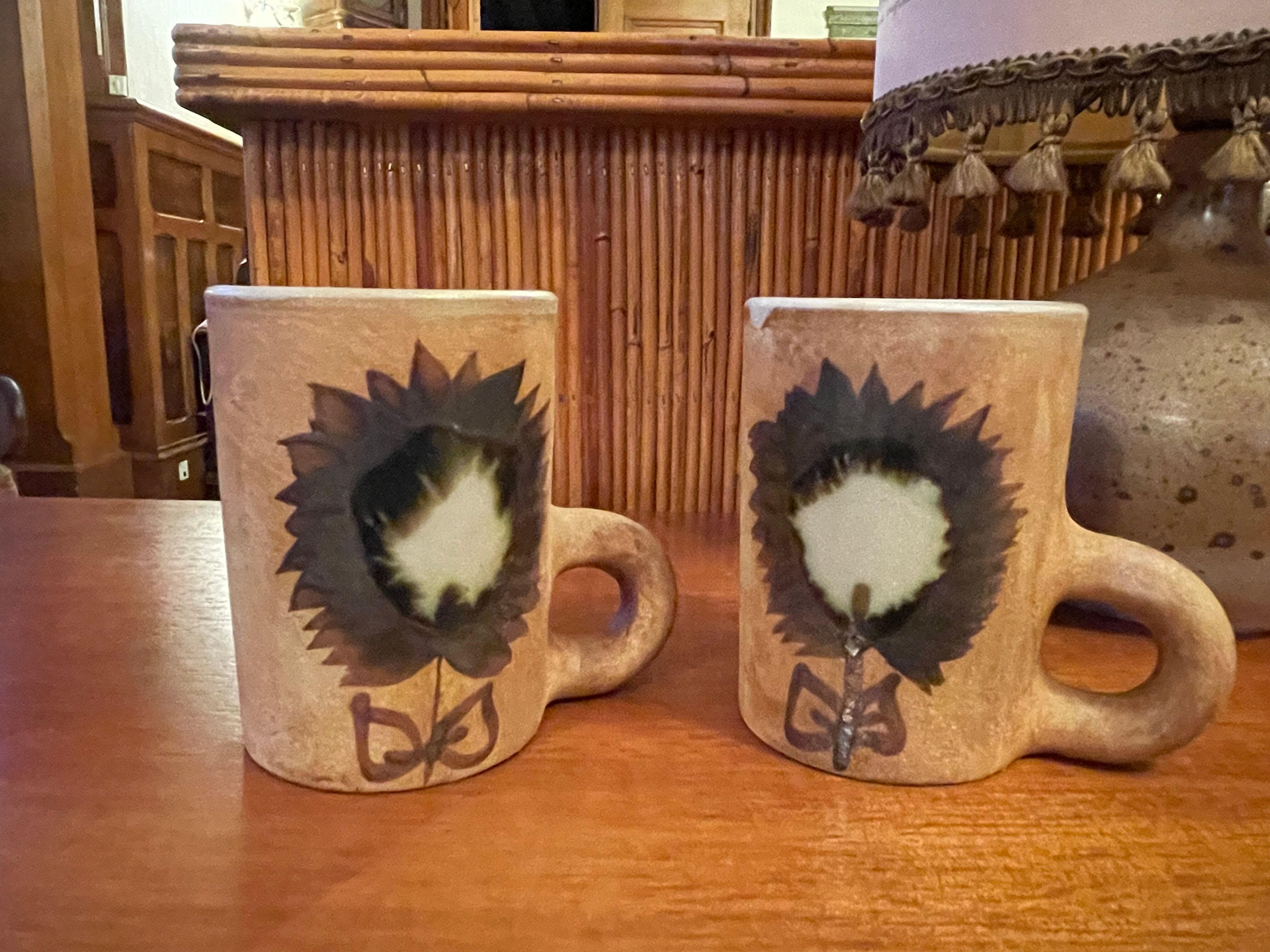 Mugs pottery La Colombe
