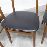 Set of 4 Farstrup Mobler chairs model 210 Danish Scandinavian 1960