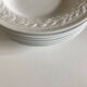 set of 6 Bernardaud Louvre neo-classical plates with laurel wreath