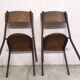 Pair of 1930 30 industrial factory workshop chairs