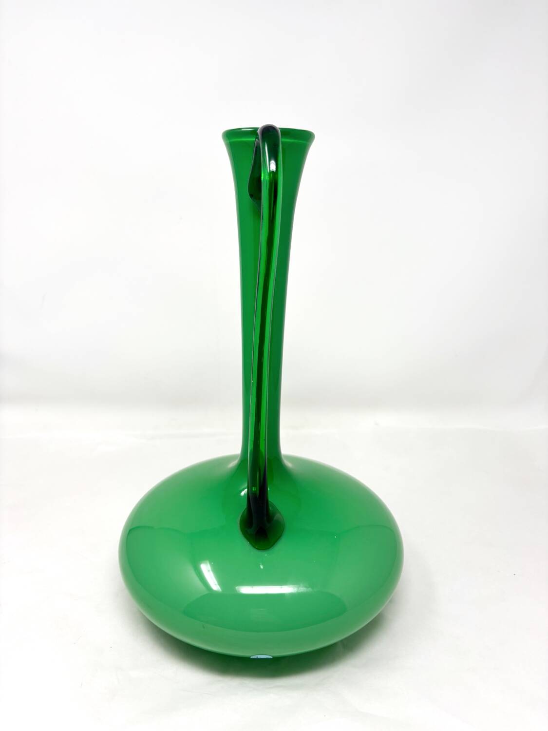 Vase carafe en opaline Empoli vert