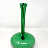 Empoli green opaline carafe vase