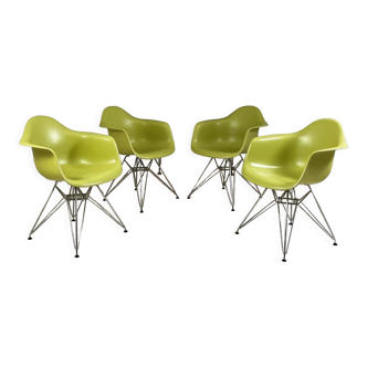 DAR Plastic Armchairs by Charles & Ray Eames for Vitra, 2007, set of 4