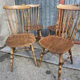 Set of 4 chairs vintage bistro Baumann tacoma 1960s