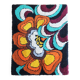 1970s German Wool Rug with Pop-Art Floral Pattern