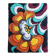 1970s German Wool Rug with Pop-Art Floral Pattern
