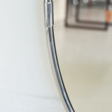 Miroir ovale chromé argenté