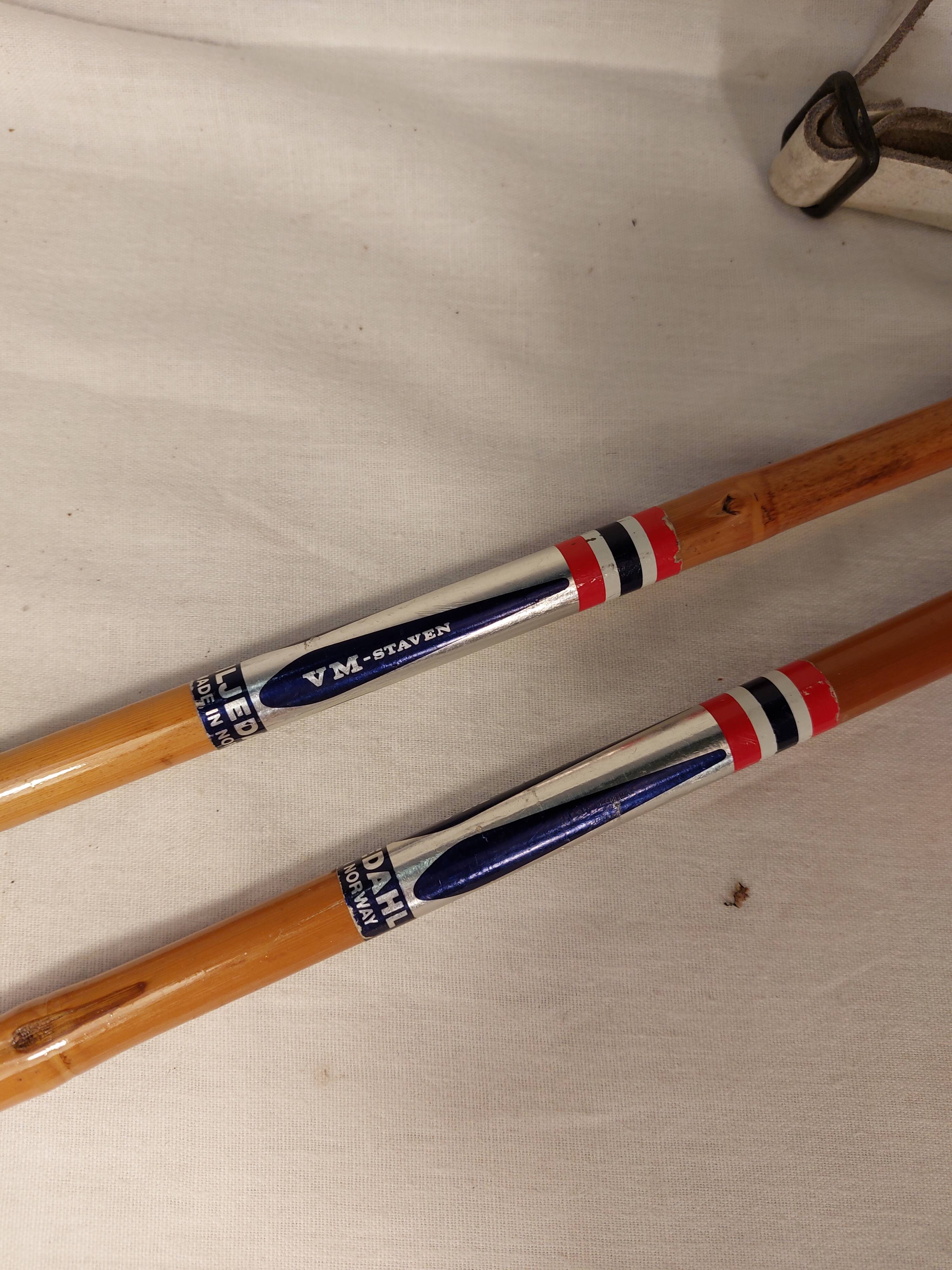 Pair of vintage VM-Staven Nordic ski poles