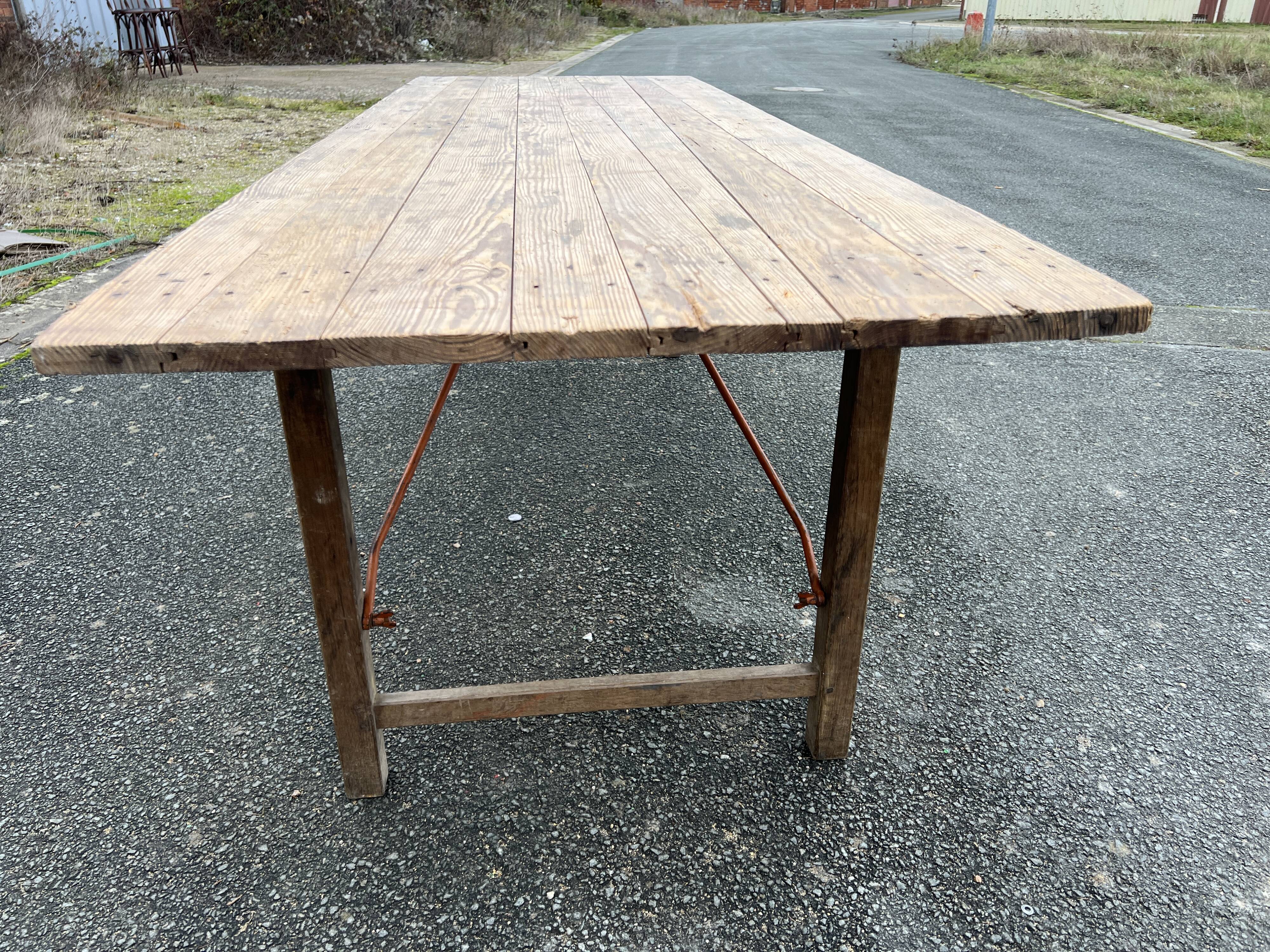 Old folding table