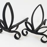 Pair of  andirons 1960