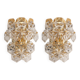 Paires d'Appliques en Cristal par Kinkeldey, Allemagne, Années 1970