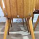 Lot of 4 chairs 1960s skai red compass feet