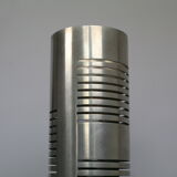 Table lamp cylindrical steel openwork modernist Italy early 70s