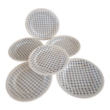 Lot de 6 assiettes terre de fer