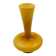 Vintage ochre opaline vase with a fluted neck