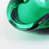 Cendrier en verre de Murano vert