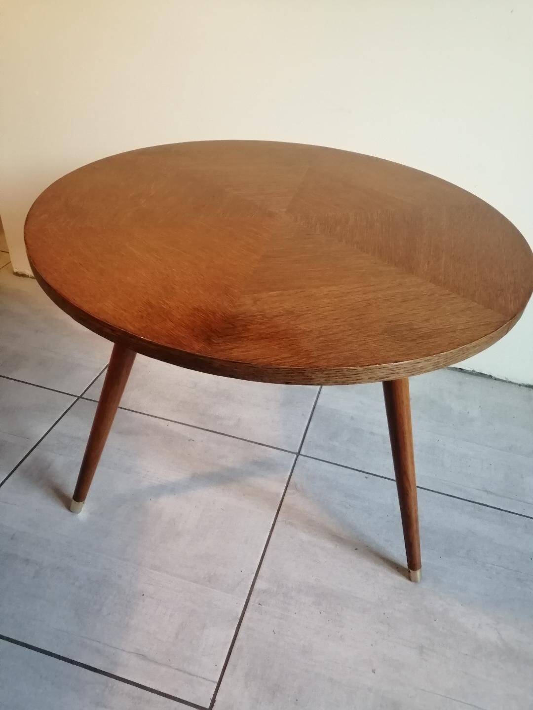 Scandinavian pedestal table 60's