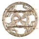 Silea silver metal duck trivet