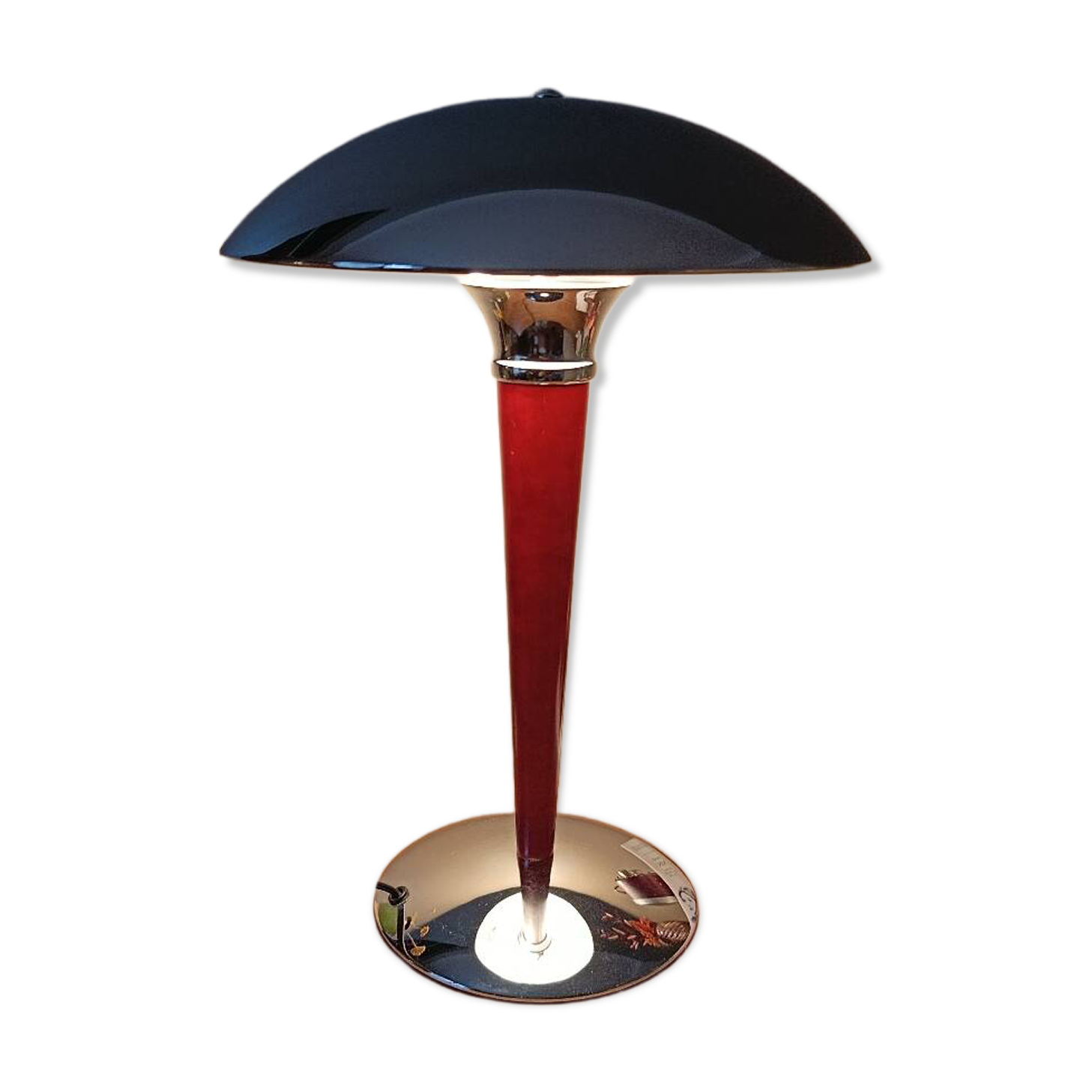 Mushroom or liner desk lamp, Art Deco style 1980s