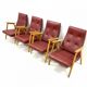 Set of 4 Retro Armchairs, Interior Prague, 1960s, Czechoslovakia