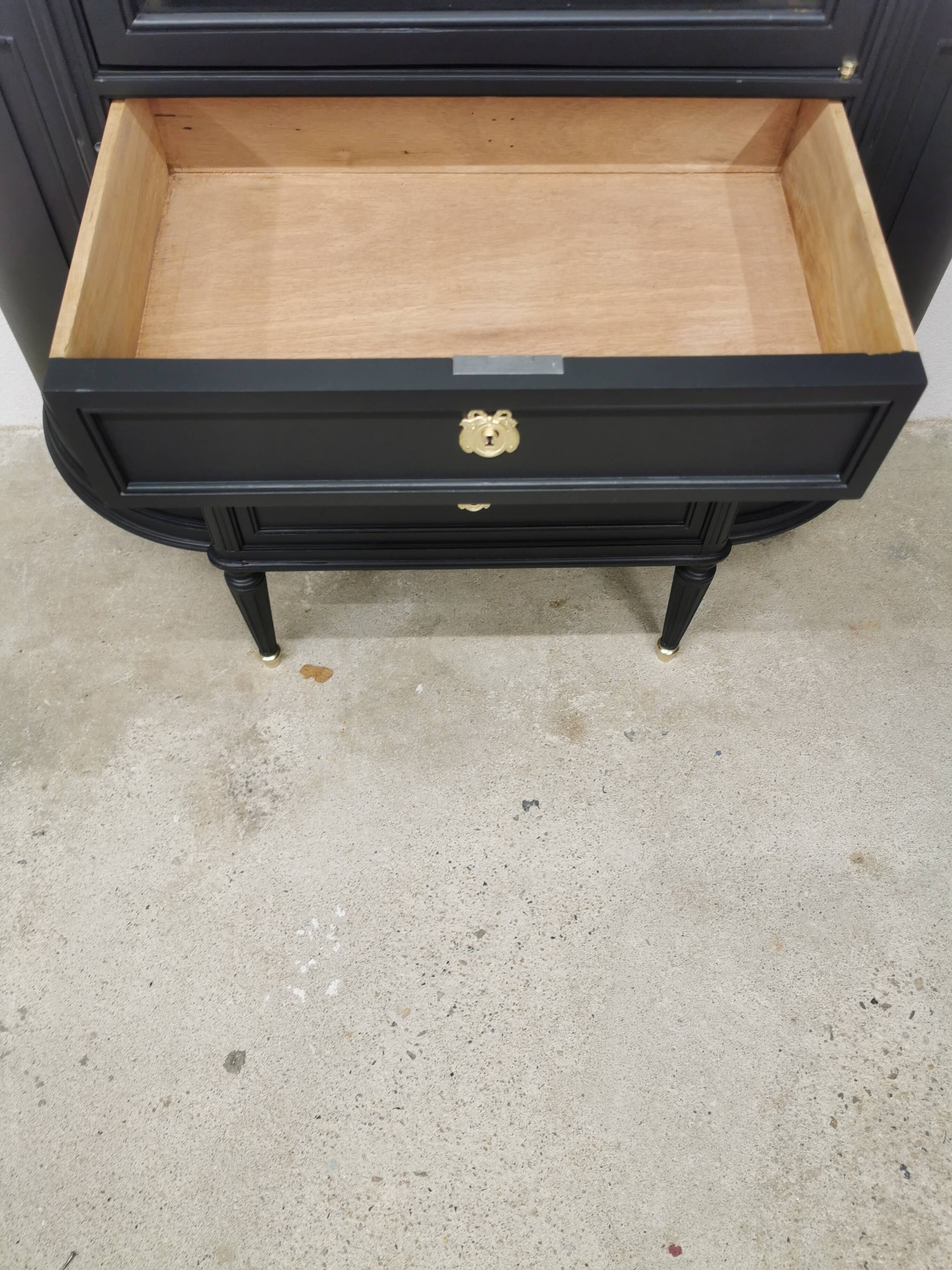 Revamped vintage display cabinet