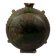 Nomadic rider's jug in green glazed earthenware, China, Tang Dynasty.