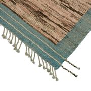 Handwoven Turkish Rustic 290 cm x 370 cm Brown Wool Carpet