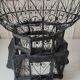 Metal and wood birdcage