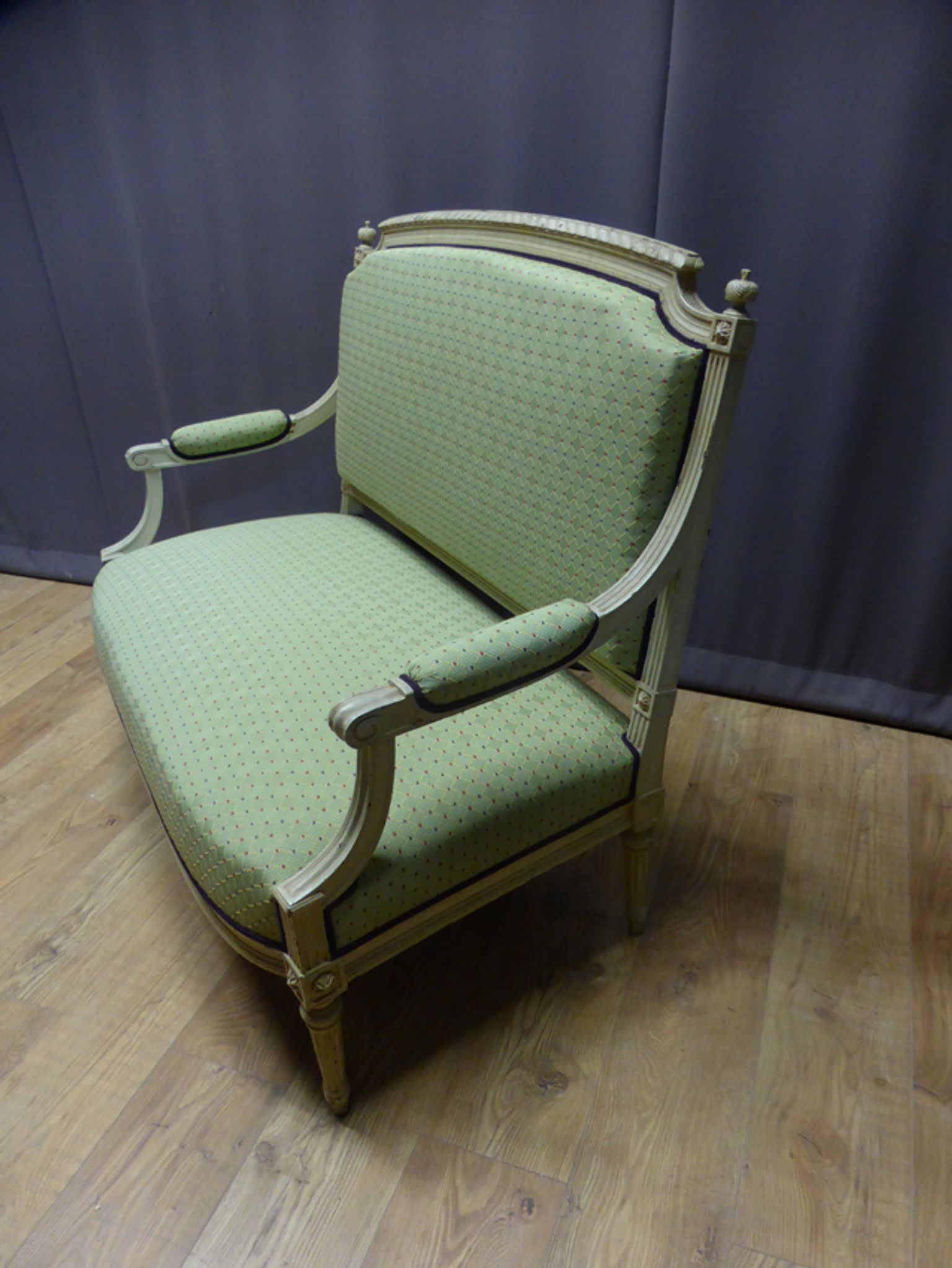 Louis XVI style lacquered sofa