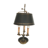 Lamp in bronze and painted metal