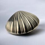 Shell jewellery box, silver plated, Italy, 1980s