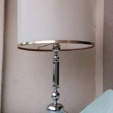 Chrome metal lamp