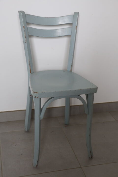 Chaise bistrot Baumann n°19 gris bleu