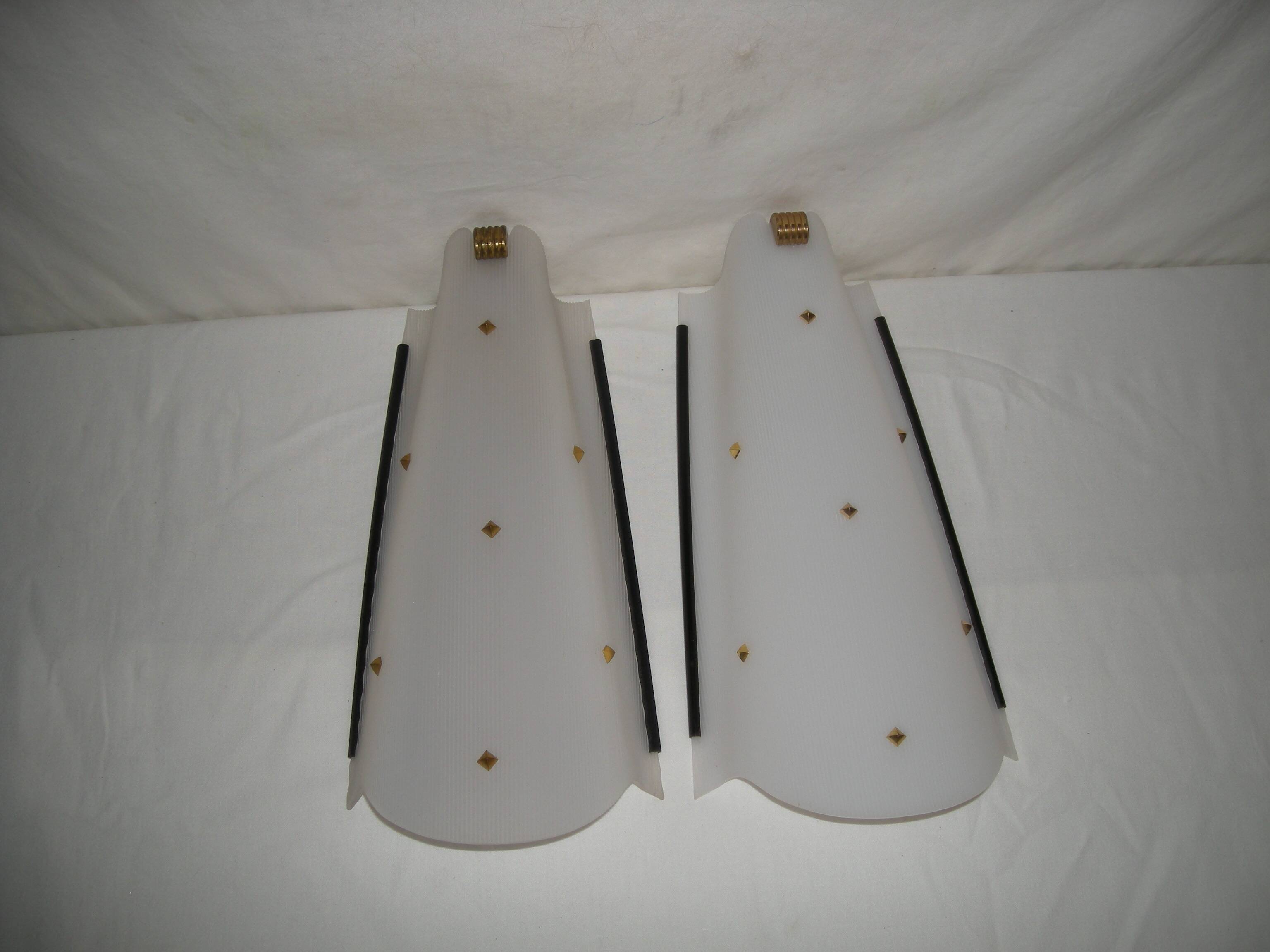 pair of wall lights from the 50s