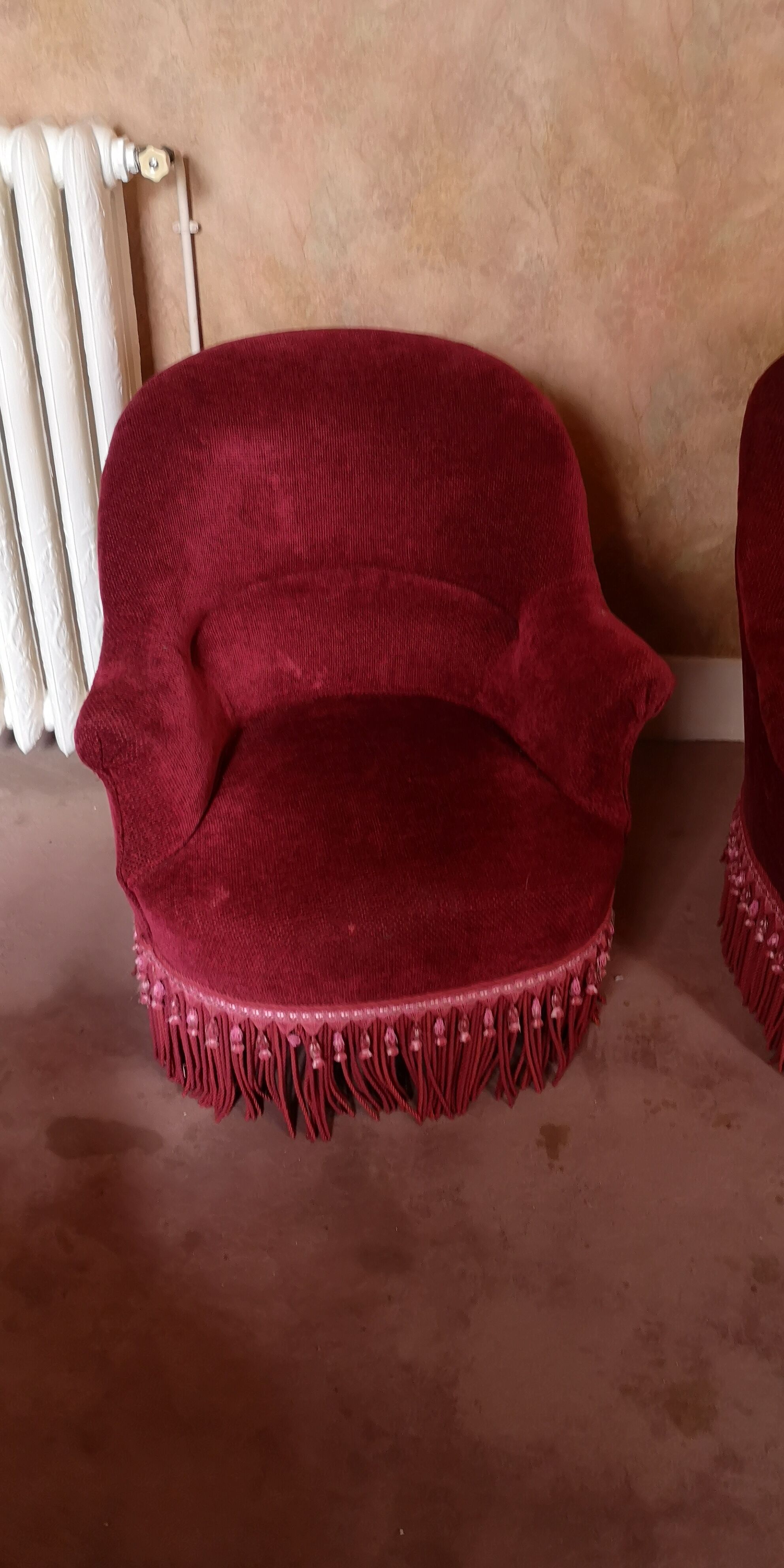 Pair of toad armchairs