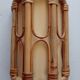 Pair of bamboo sconces
