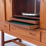 Vintage Danish Highboard with bar section, 1960s