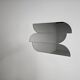 Sculptural wall mirror with brass edges, Italy, 1970s