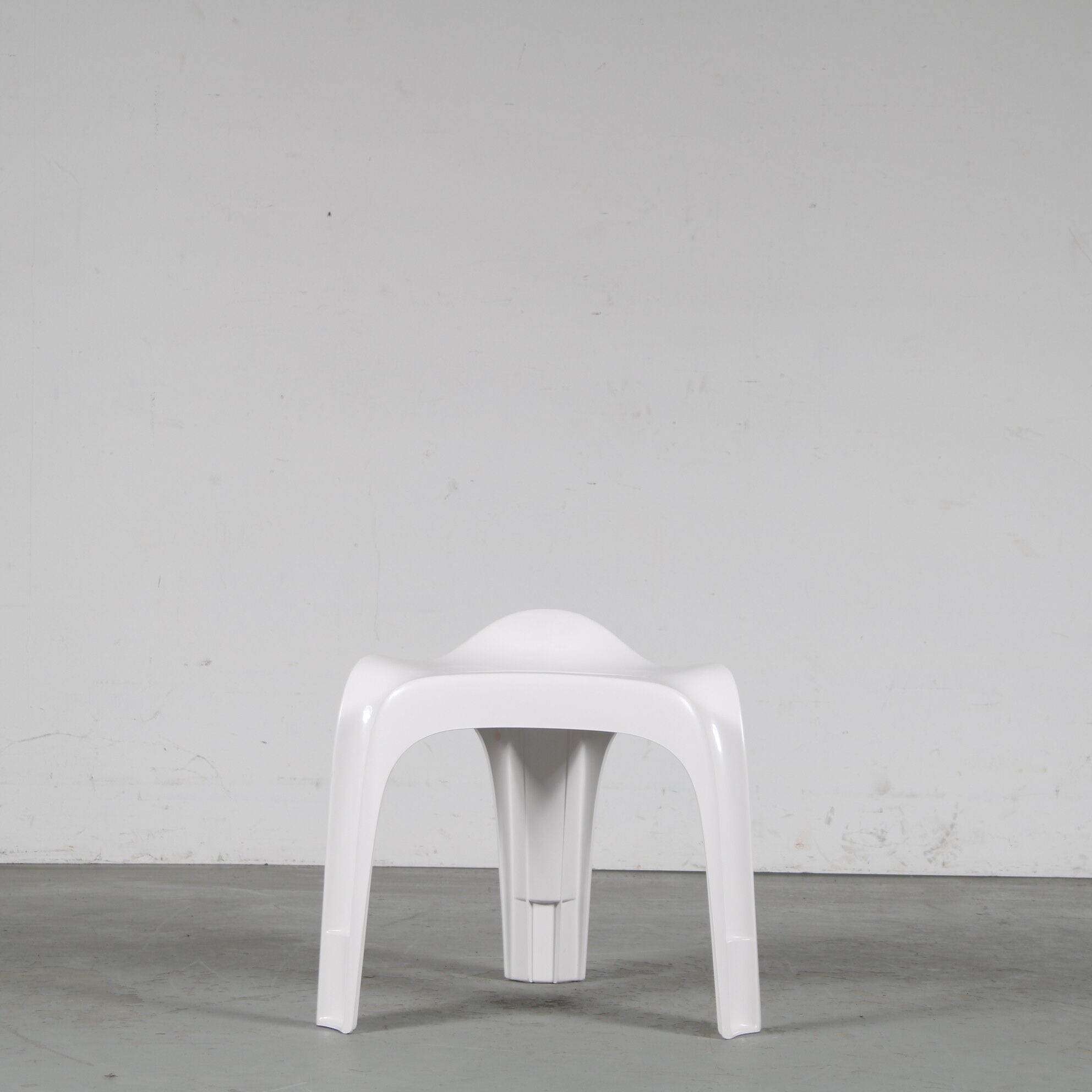 2000s White “Casalino” stool by Alexander Begge for Casala, Germany